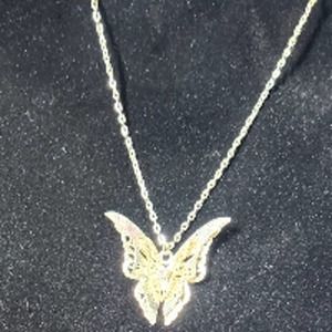 3D Butterfly Pendant necklace